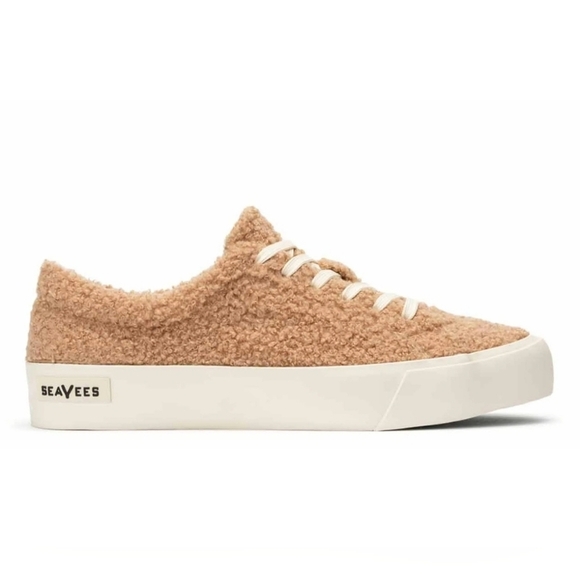 SeaVees, Gallery Faux Shearling Sneaker, (Blonde) Tan, Size 6 - Picture 6 of 13